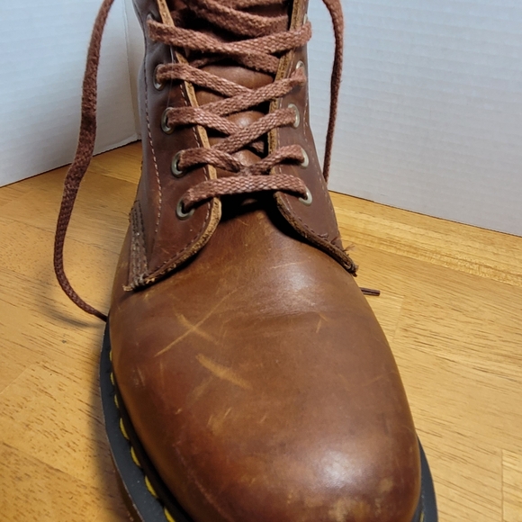 Dr. Martens 1460 PASCAL ZIGGY LEATHER LACE UP BOOTS TAN LUXOR 11 Men / 12 Women - Picture 10 of 15